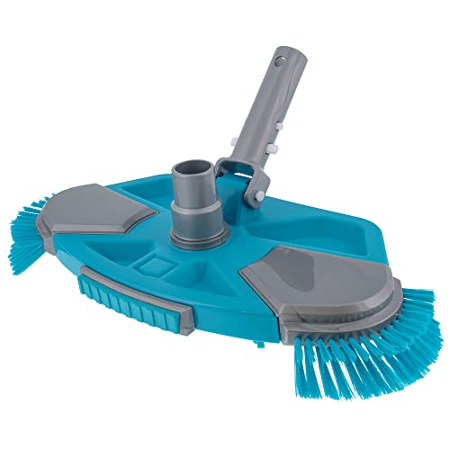 Deluxe Weighted Pool Vacuum Head with Side Brushes