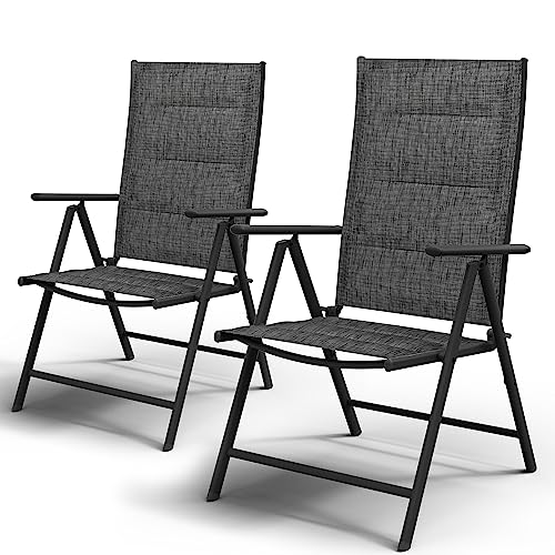 UDPATIO Folding Sling Chairs Set of 2