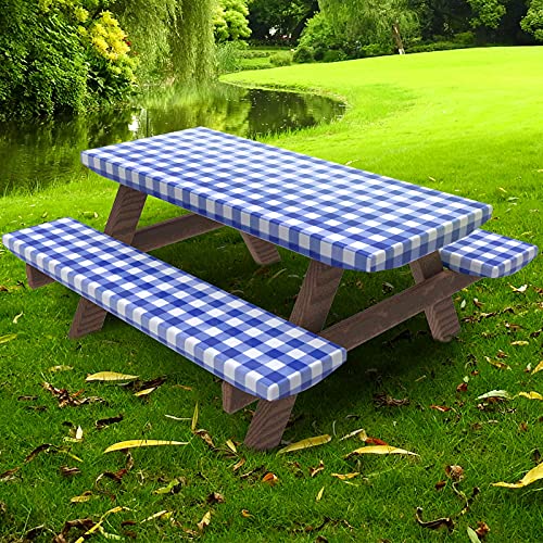 UMINEUX 6 Ft Picnic Table Cover Set
