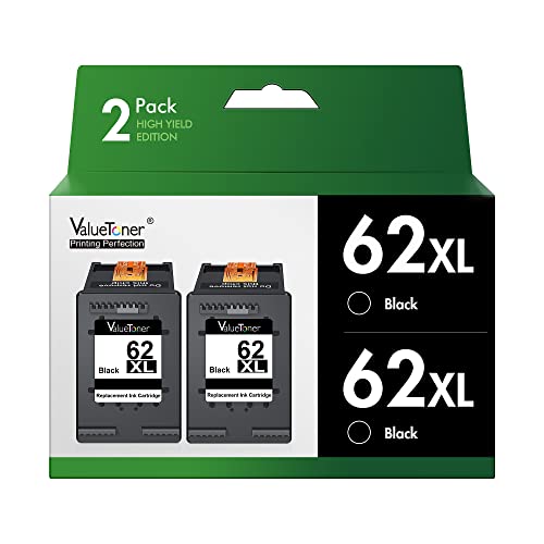 Valuetoner Remanufactured 62XL Ink Cartridge Combo Pack