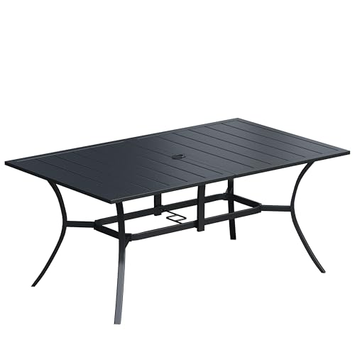 VICLLAX 59" x 38" Rectangle Outdoor Dining Table