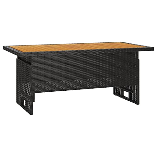 vidaXL Patio Table with Lift-up Solid Acacia Wood Top