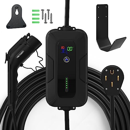 Voltfanty Level2 EV Charger - 27.6FT Cable, 32Amp Charging Station for J1772 EVS