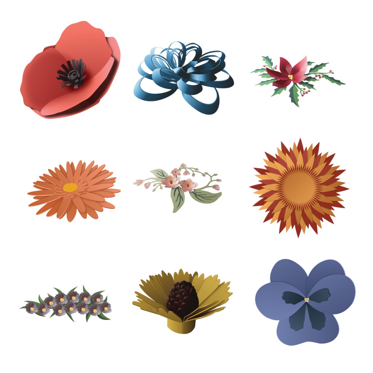 What Are The Flowers In Cricuts 3D Floral Home Decor