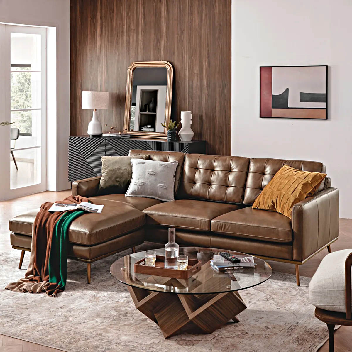 What Color Coffee Table Goes With Dark Brown Couch