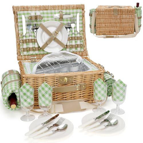 Willow Picnic Basket for 4