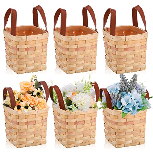 Woodchip Baskets with Handles