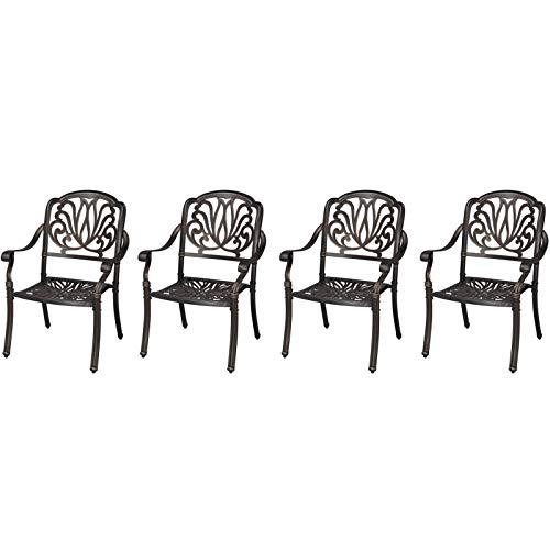 Yaheetech Outdoor Stackable Dining Chairs, Set of 2
