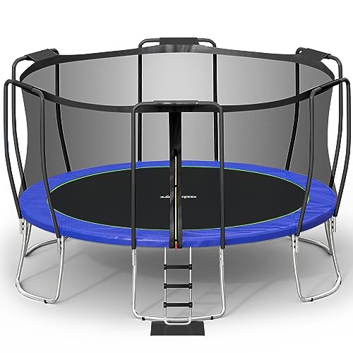 Zupapa 15FT Trampoline for Kids with Safety Enclosure Net
