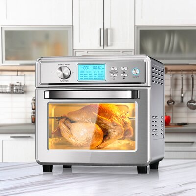 CUSIMAX 3 Layer Shelf Air Fryer Convection Oven 16-in-1 14.7 Liter Air  Fryer Toaster Oven Combo