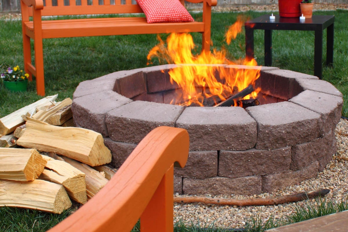 How Many Retaining Wall Blocks To Make A Fire Pit