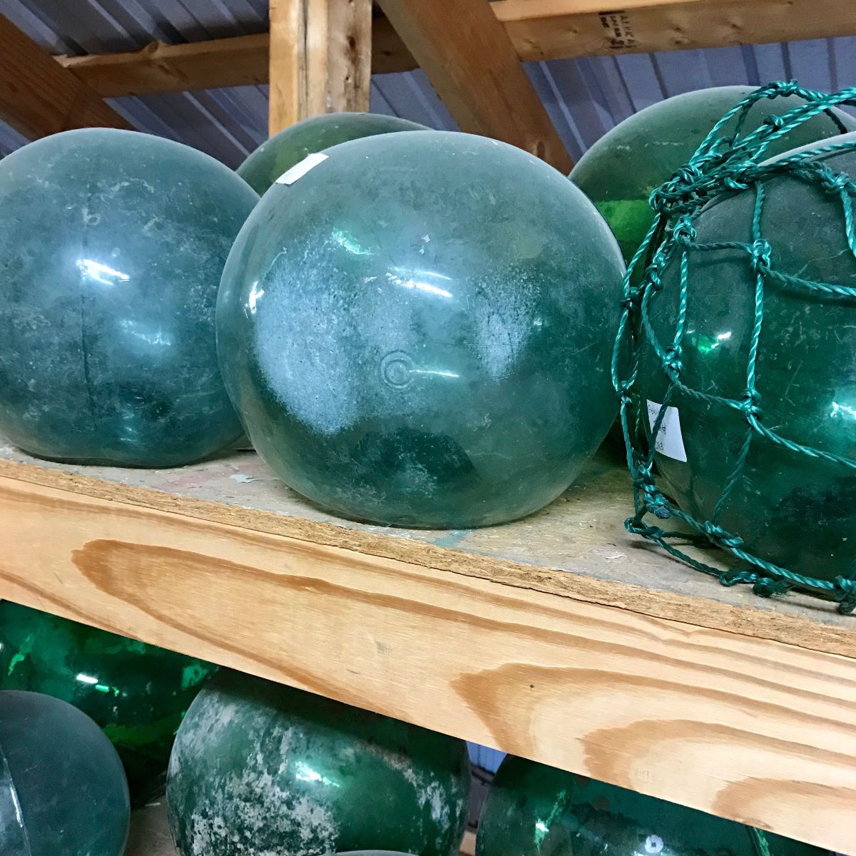 Sold at Auction: Authentic Large Japanese Glass Fishing Buoy Sea Float