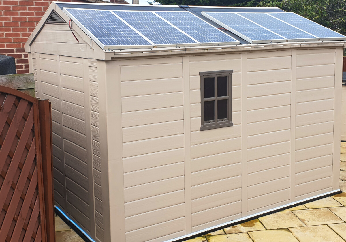 How Much Solar To Power A Shed