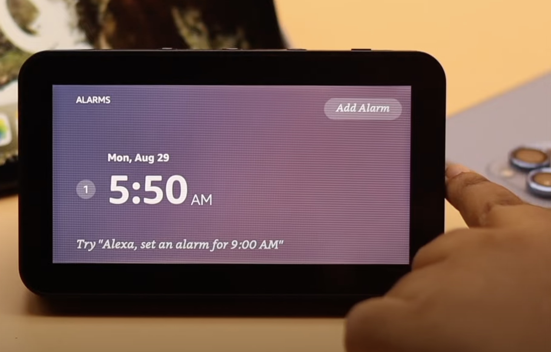 Set alarm best sale in alexa