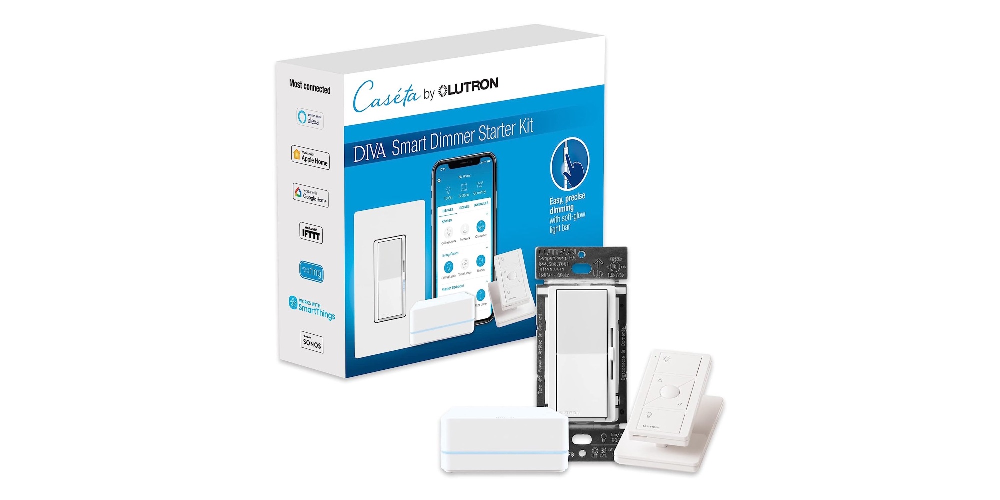 Lutron caseta best sale with alexa