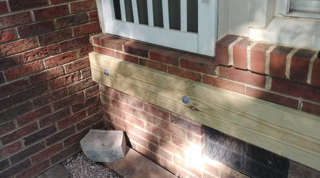 How To Attach A Ledger Board To Brick