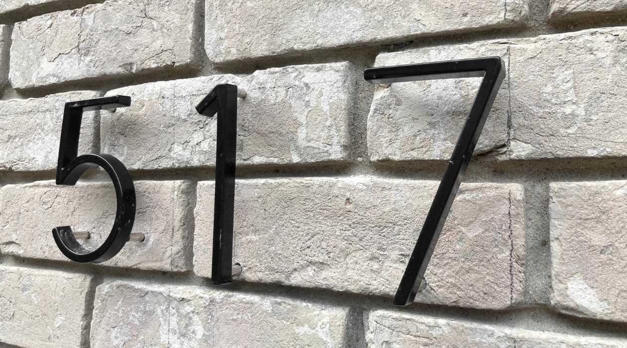 How To Attach House Numbers To Brick
