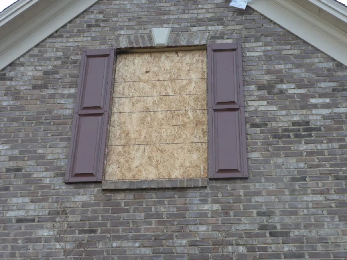 How To Board Up Windows On A Brick House