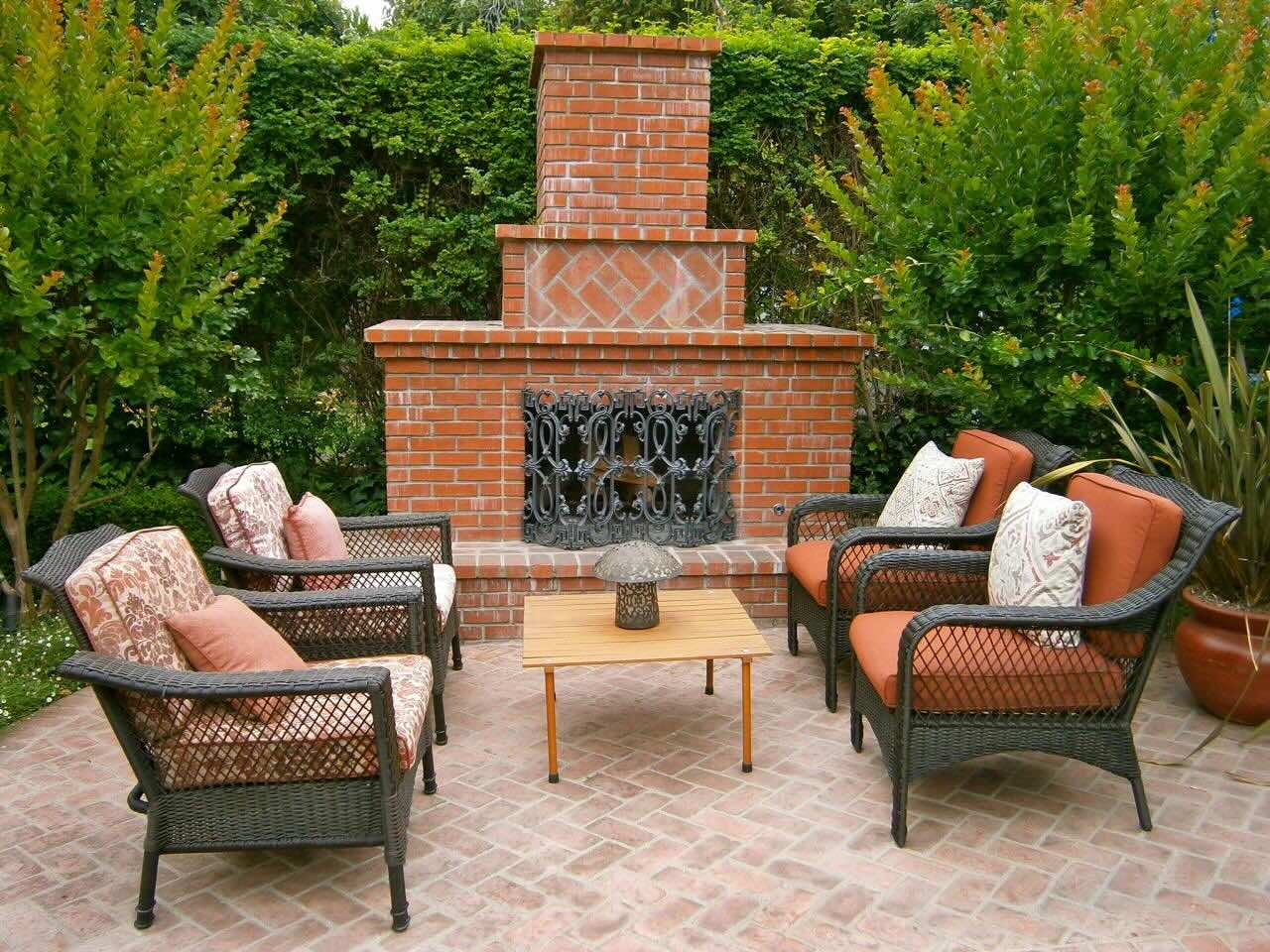 How To Build A Brick Fireplace Outside