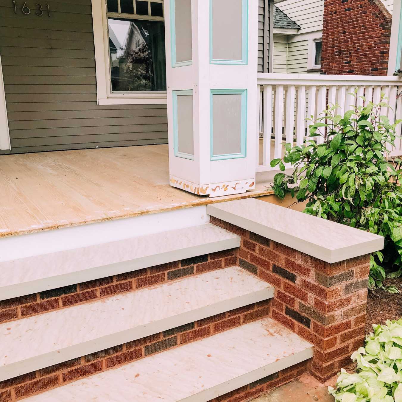 How To Build A Brick Front Porch