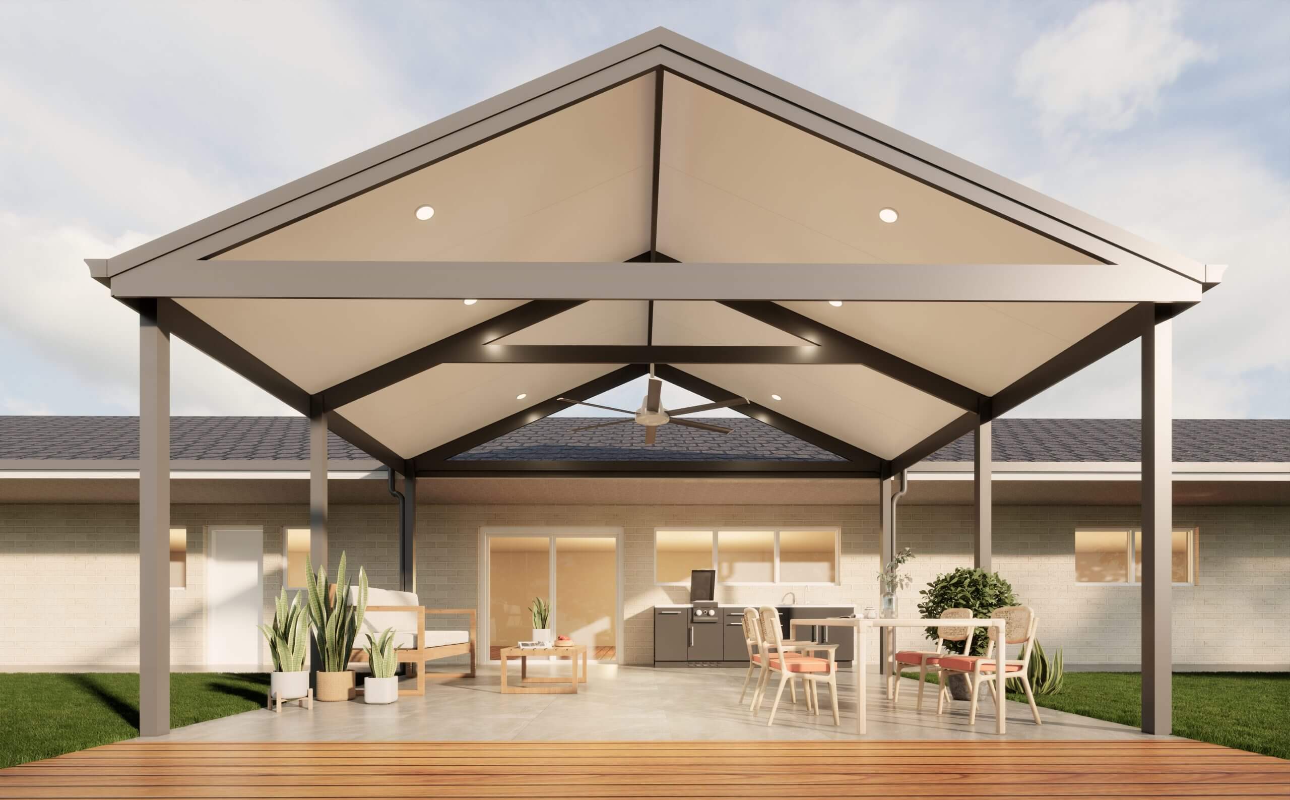 How To Build A Gable Roof Over A Patio
