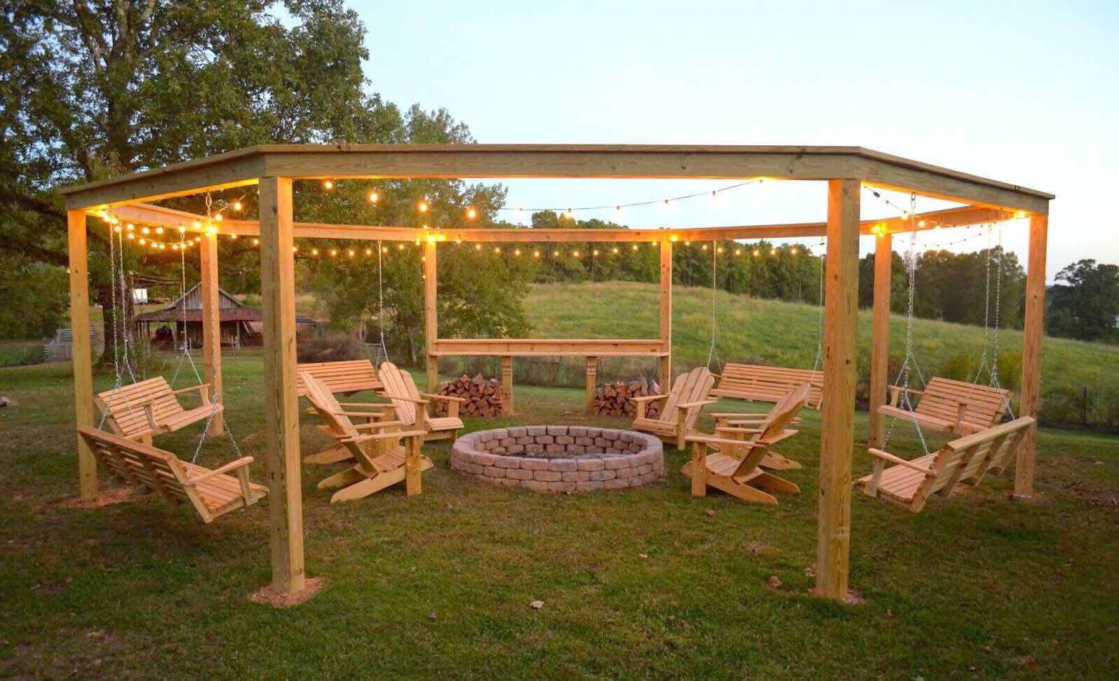 How To Build A Gazebo Over A Fire Pit