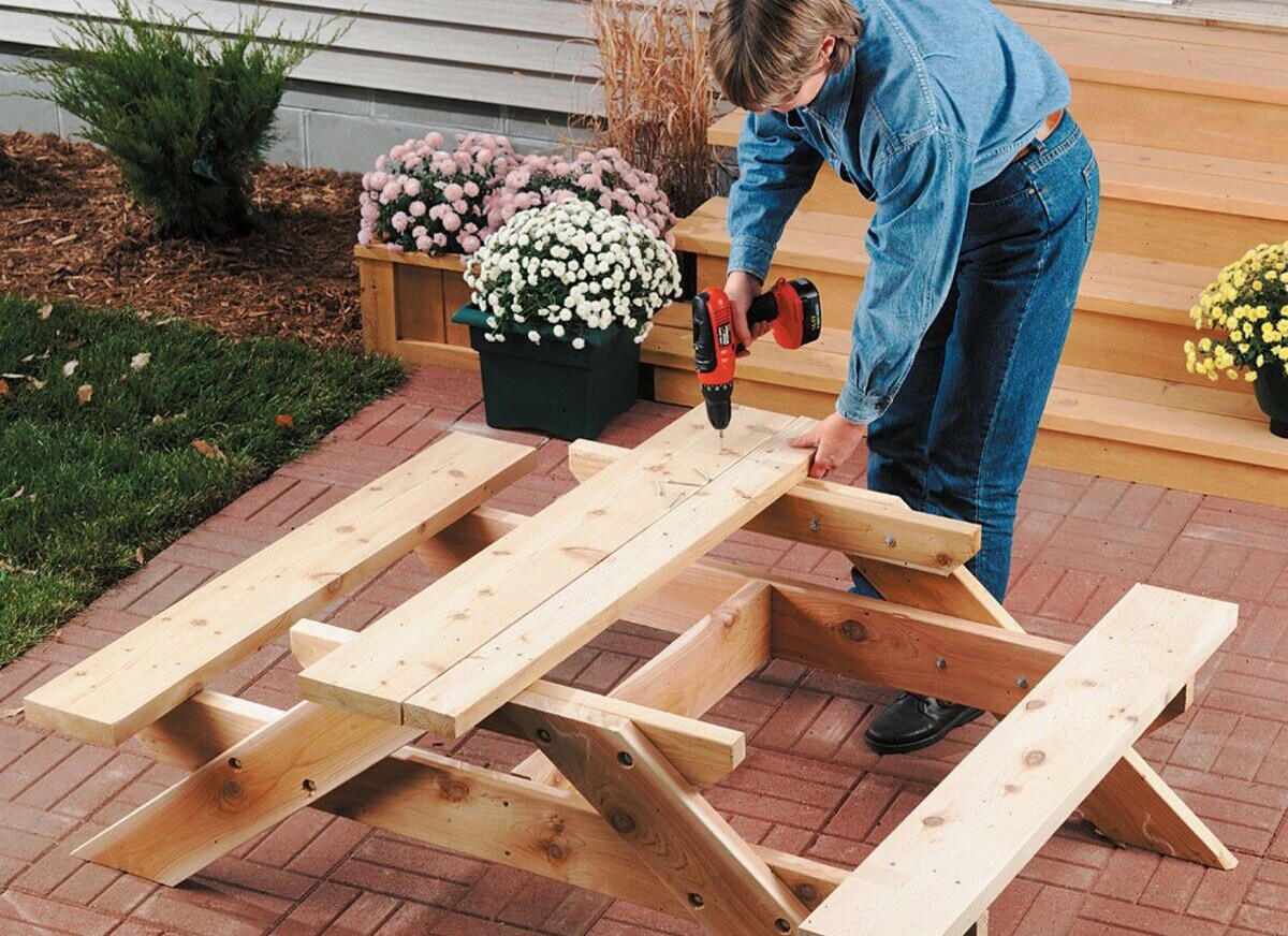 How To Build A Picnic Table Bench