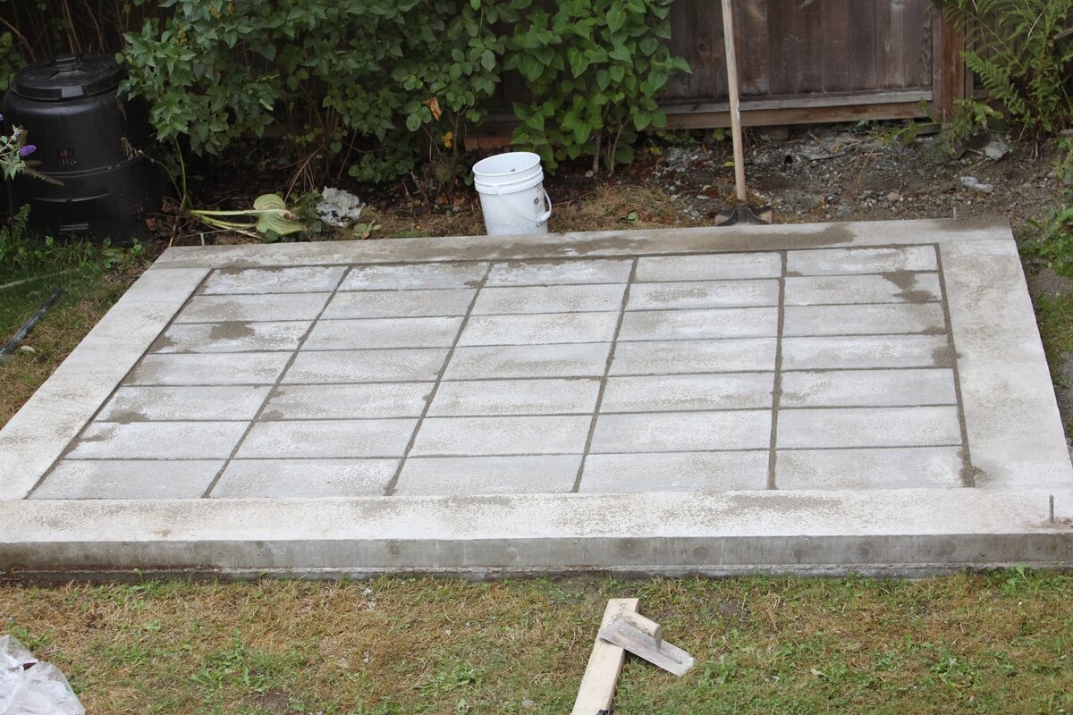 How To Build A Shed Base With Paving Slabs
