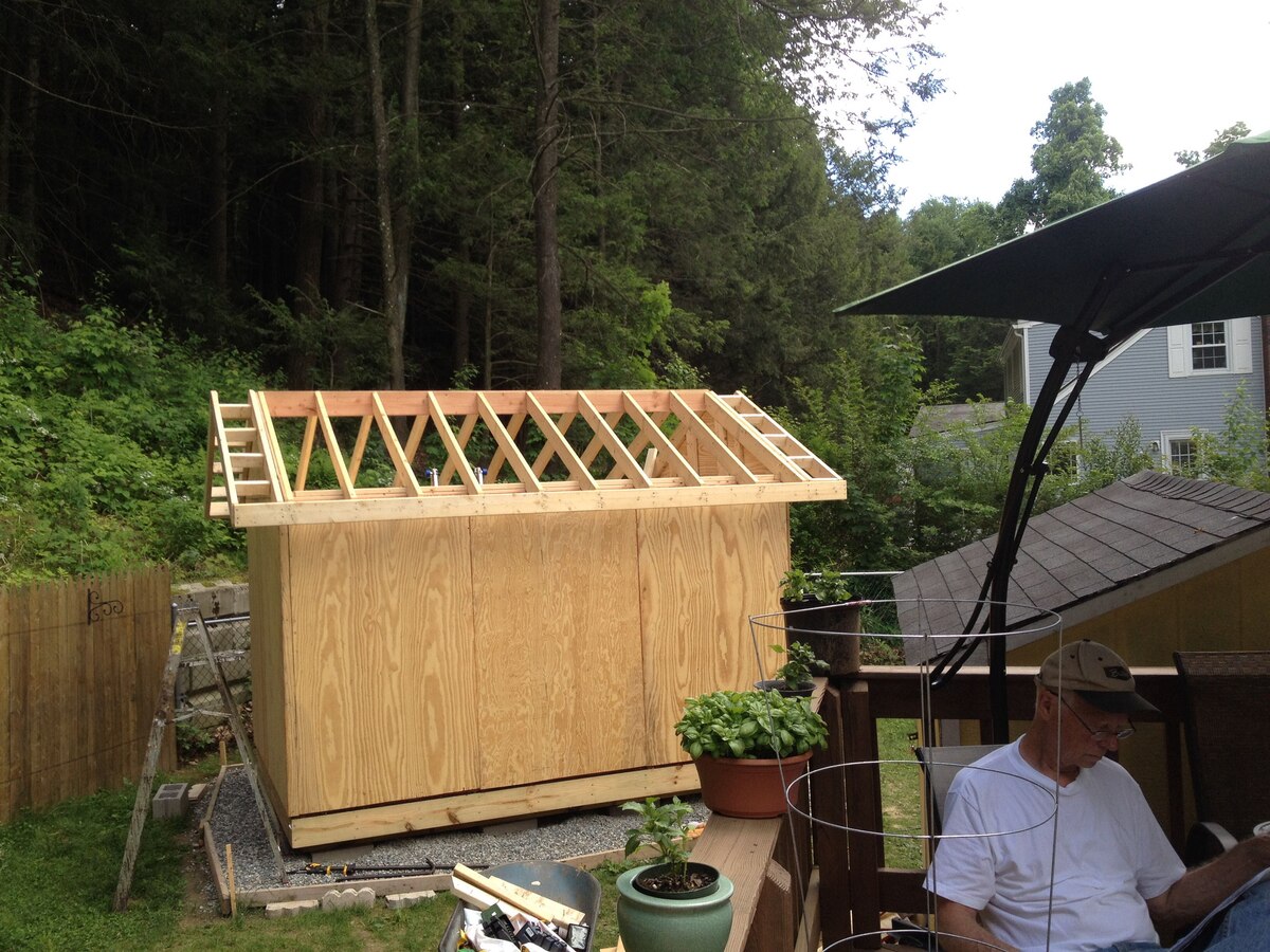 How To Build A Shed Roof Overhang