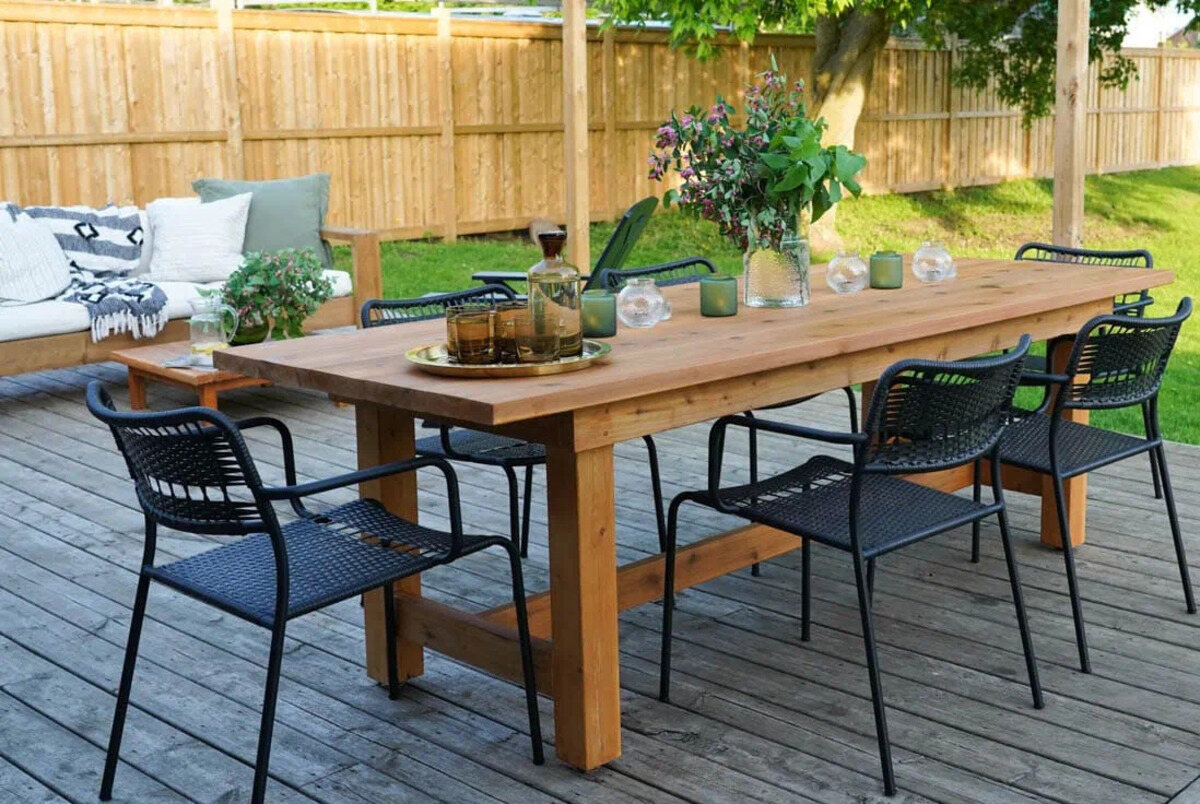 How To Build An Outdoor Dining Table