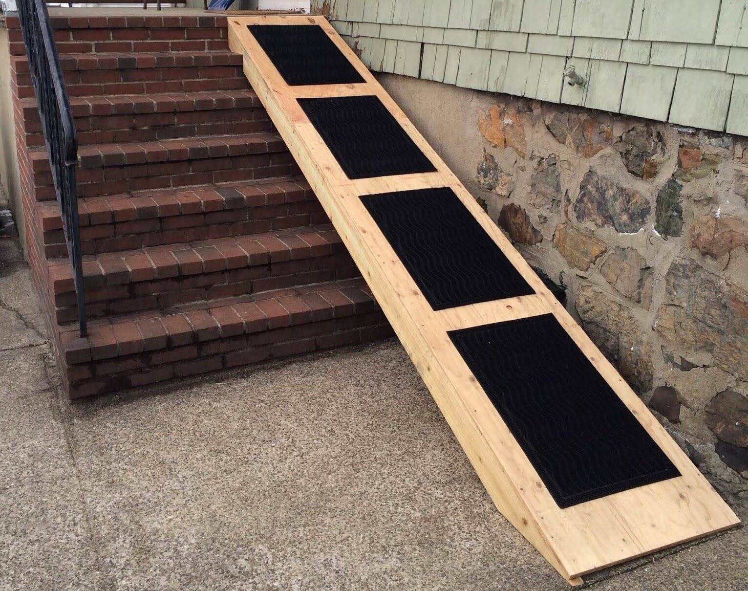 How To Build An Outdoor Dog Ramp Over Stairs