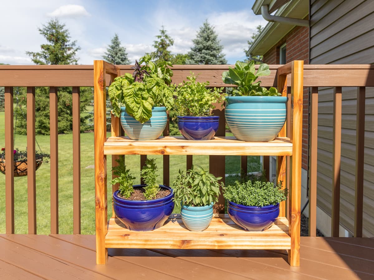 How To Build An Outdoor Plant Shelf