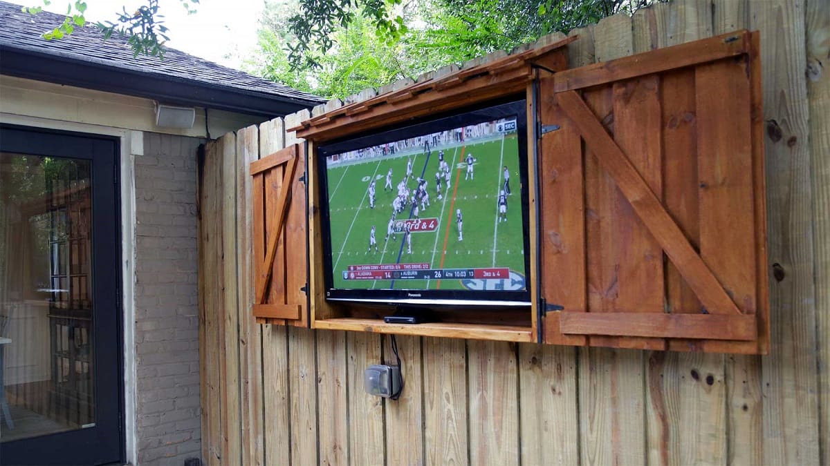 How To Build An Outdoor Tv Enclosure