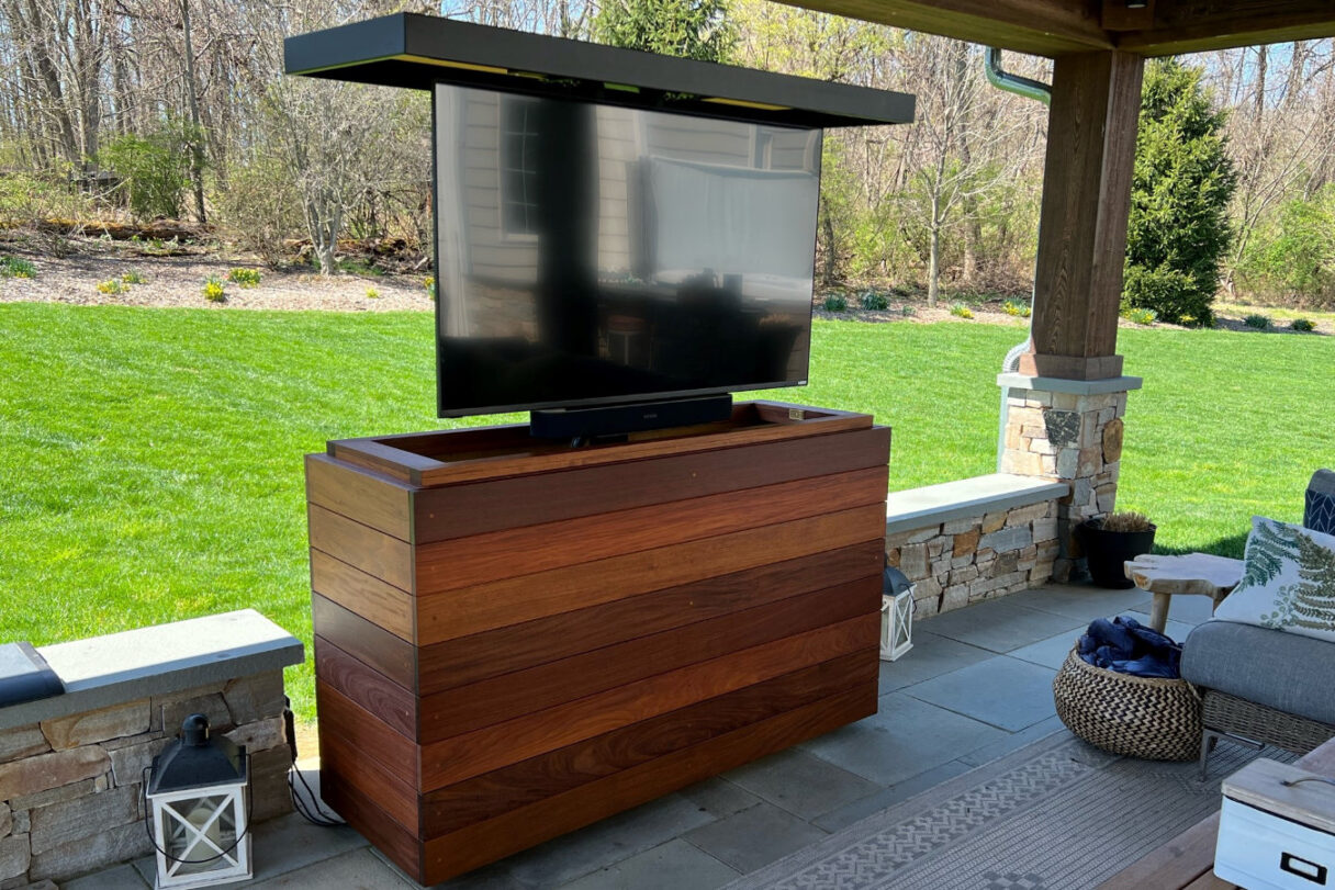 How To Build An Outdoor TV Lift Cabinet