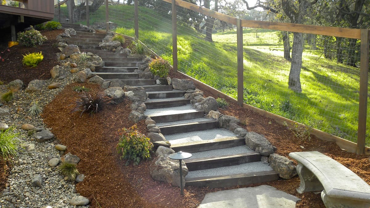 How To Build Outdoor Steps On A Slope