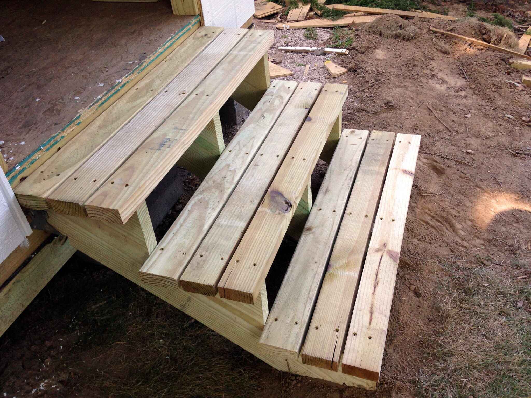 How To Build Outdoor Wood Steps