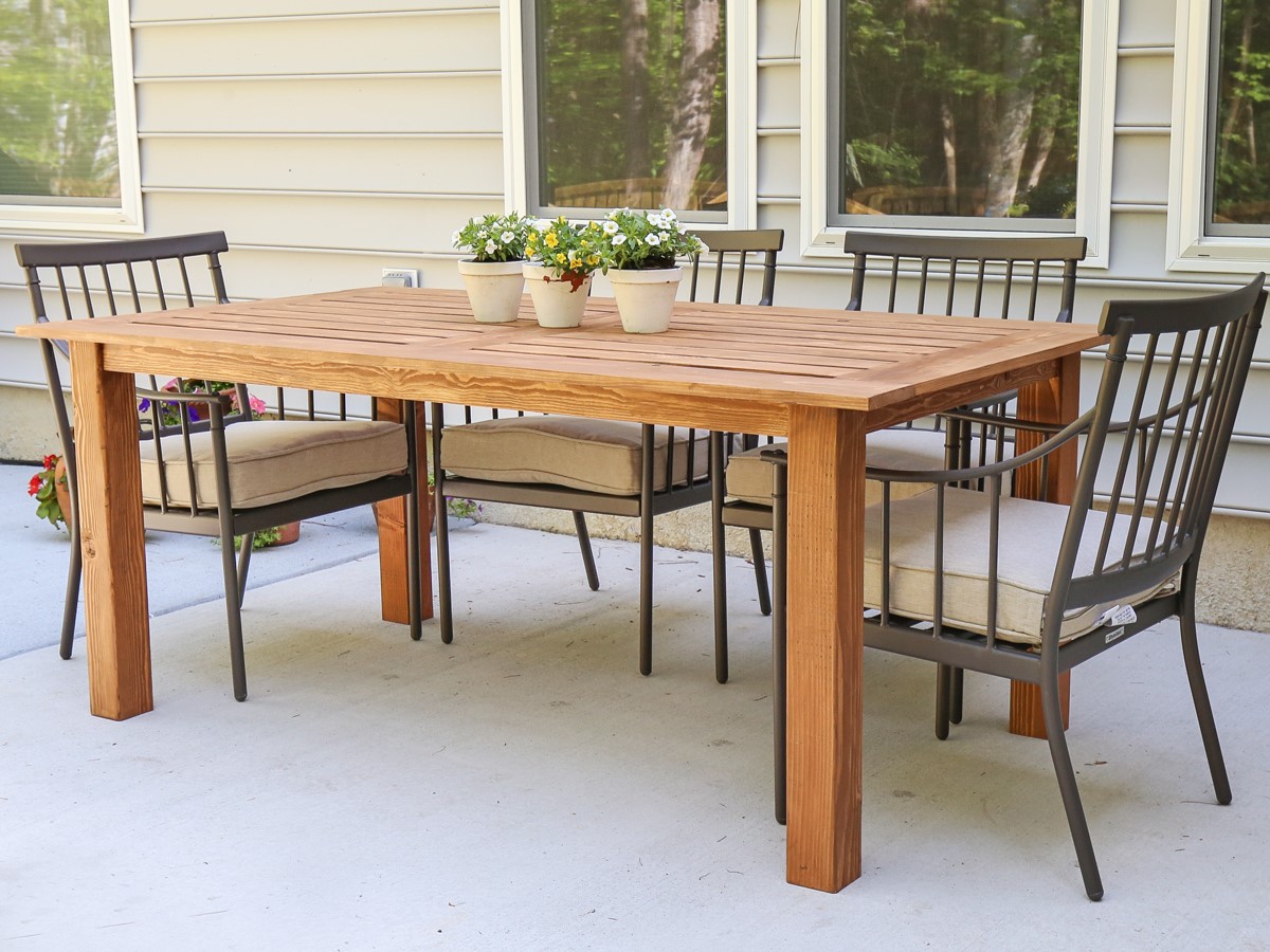 How To Build Outdoor Wooden Table