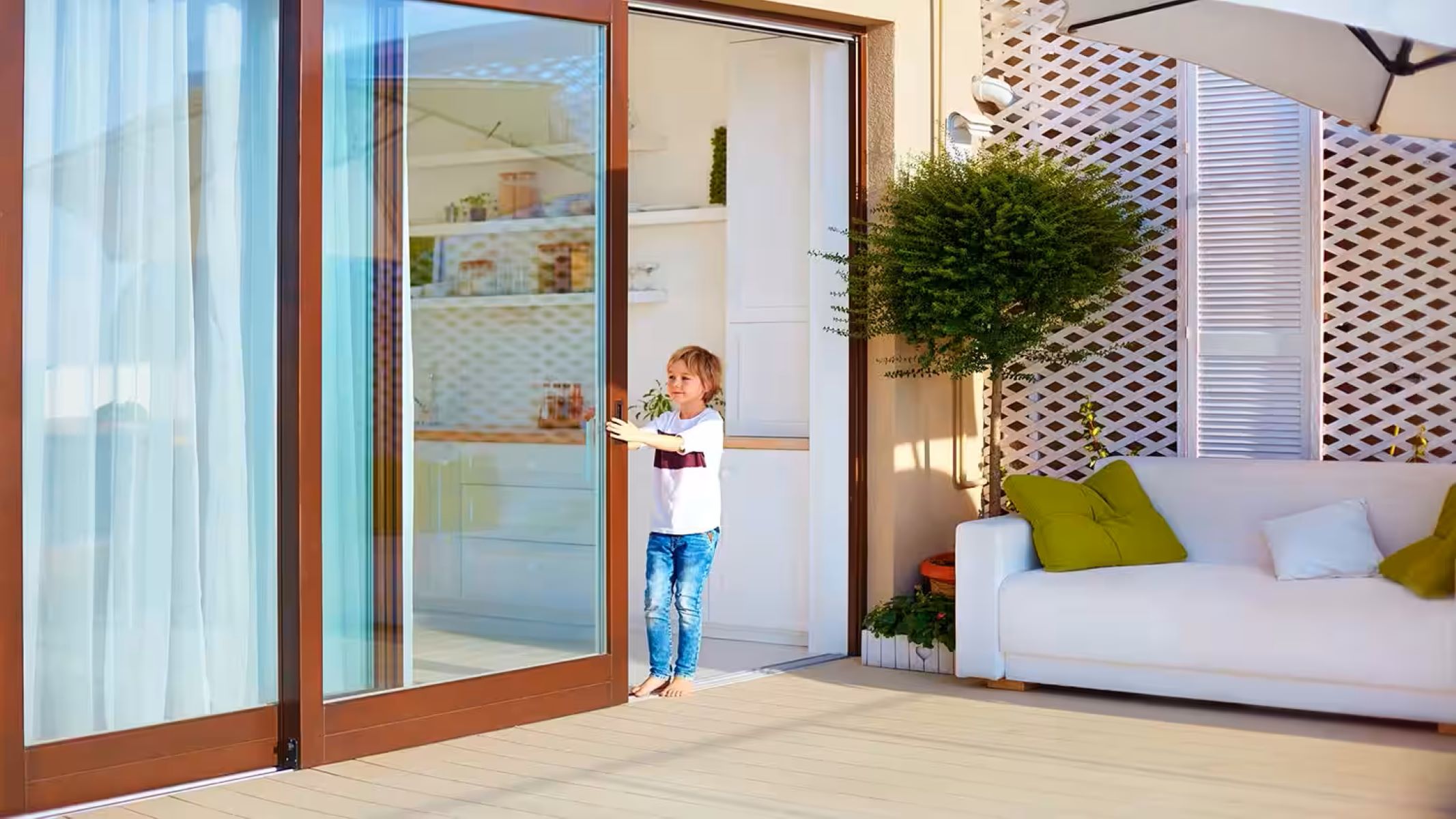 How To Childproof Sliding Patio Door With Internal Tracker