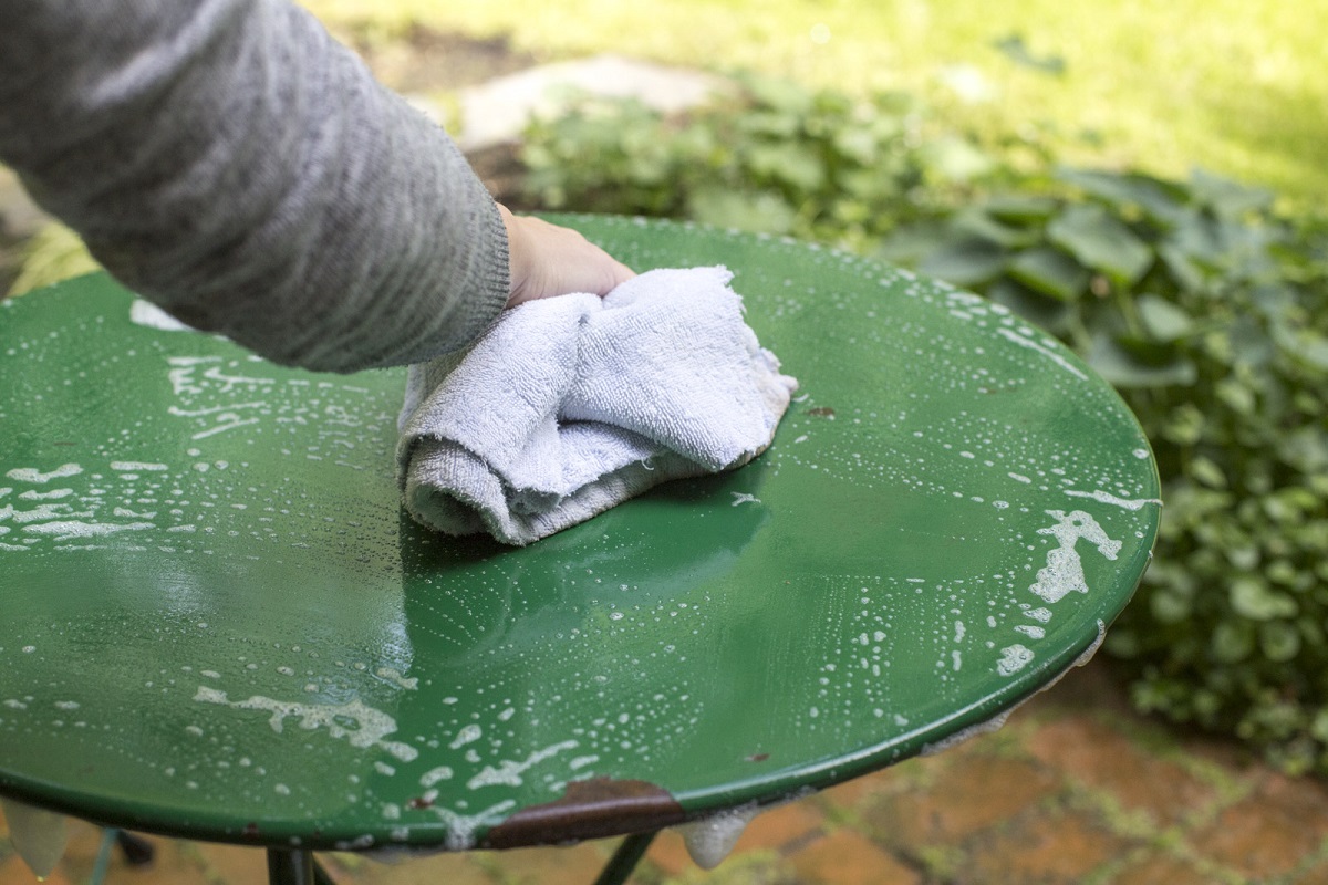 How To Clean A Metal Outdoor Table