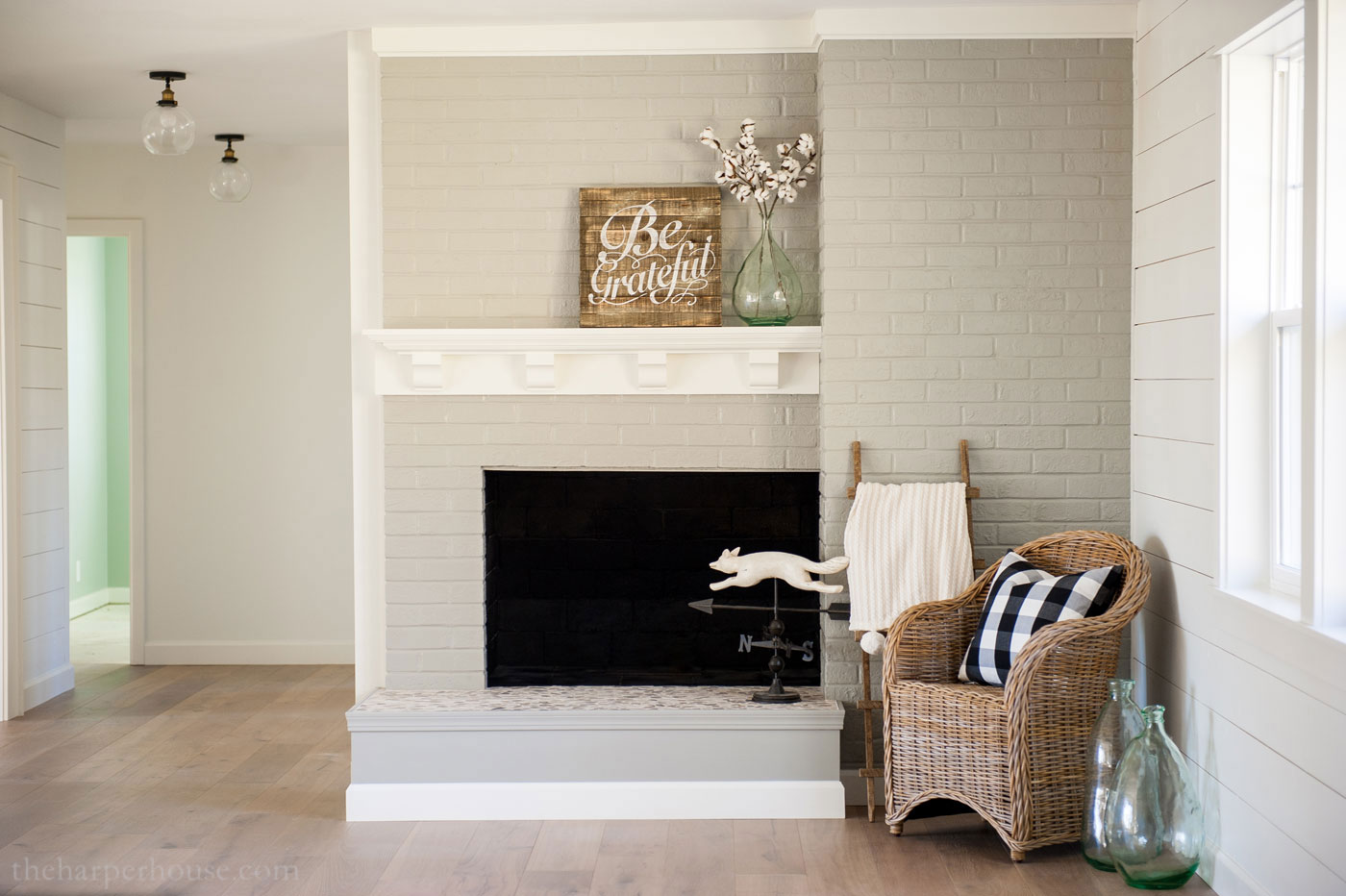 How To Cover Brick Fireplace With Concrete