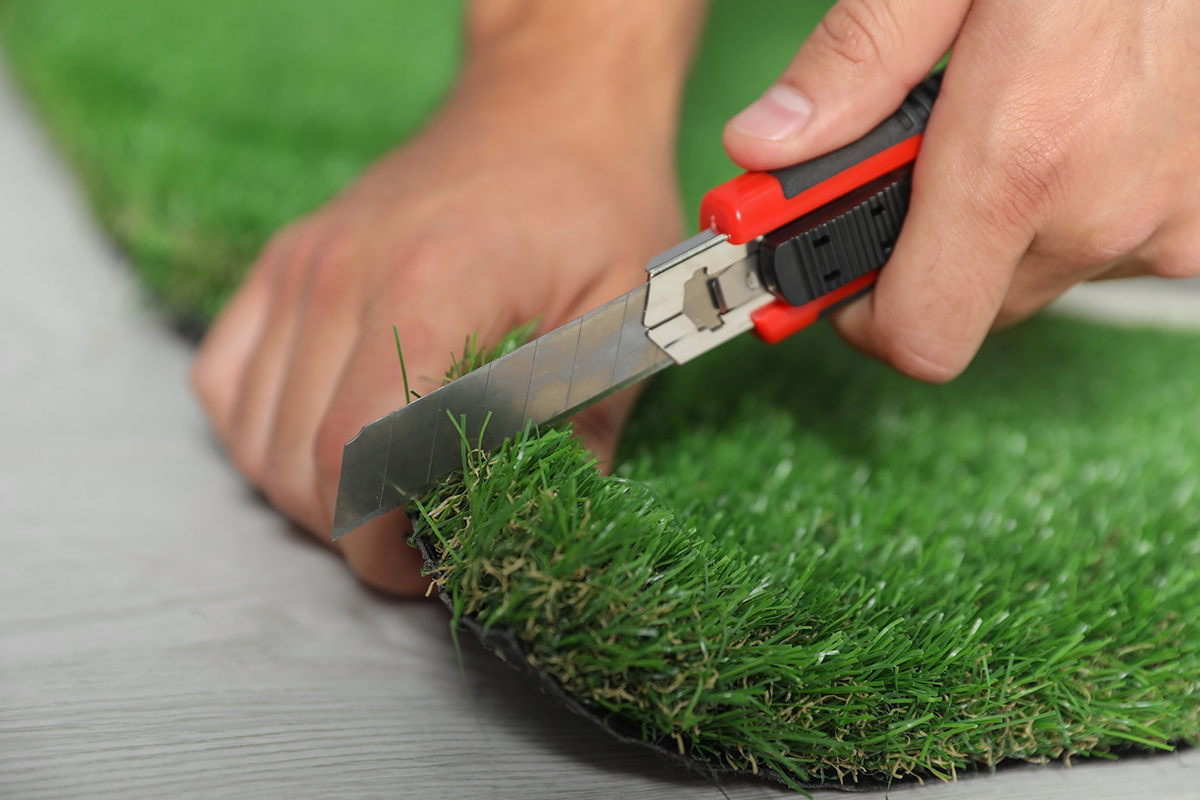 How To Cut Synthetic Grass