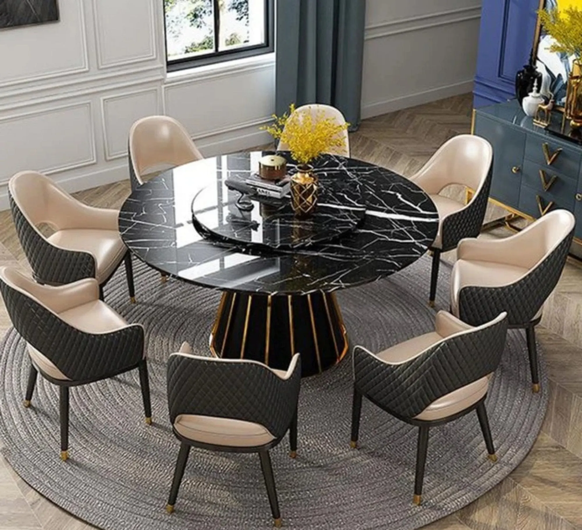 How To Decorate A Black Dining Table