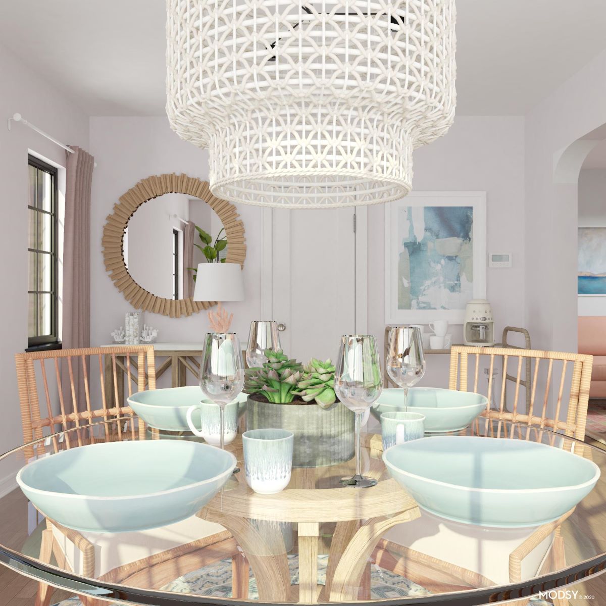 How To Decorate A Glass Dining Table