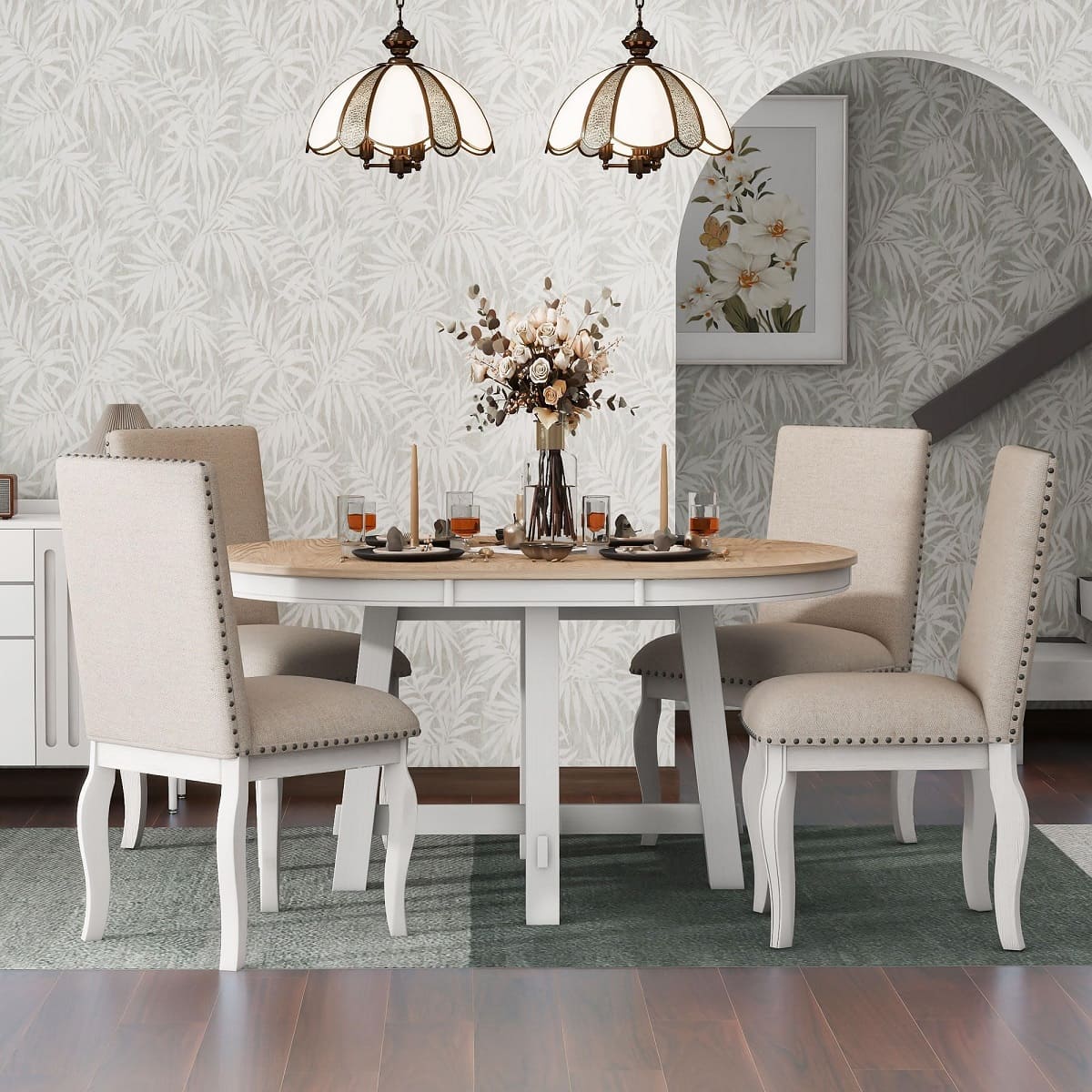 How To Decorate A Round Dining Table