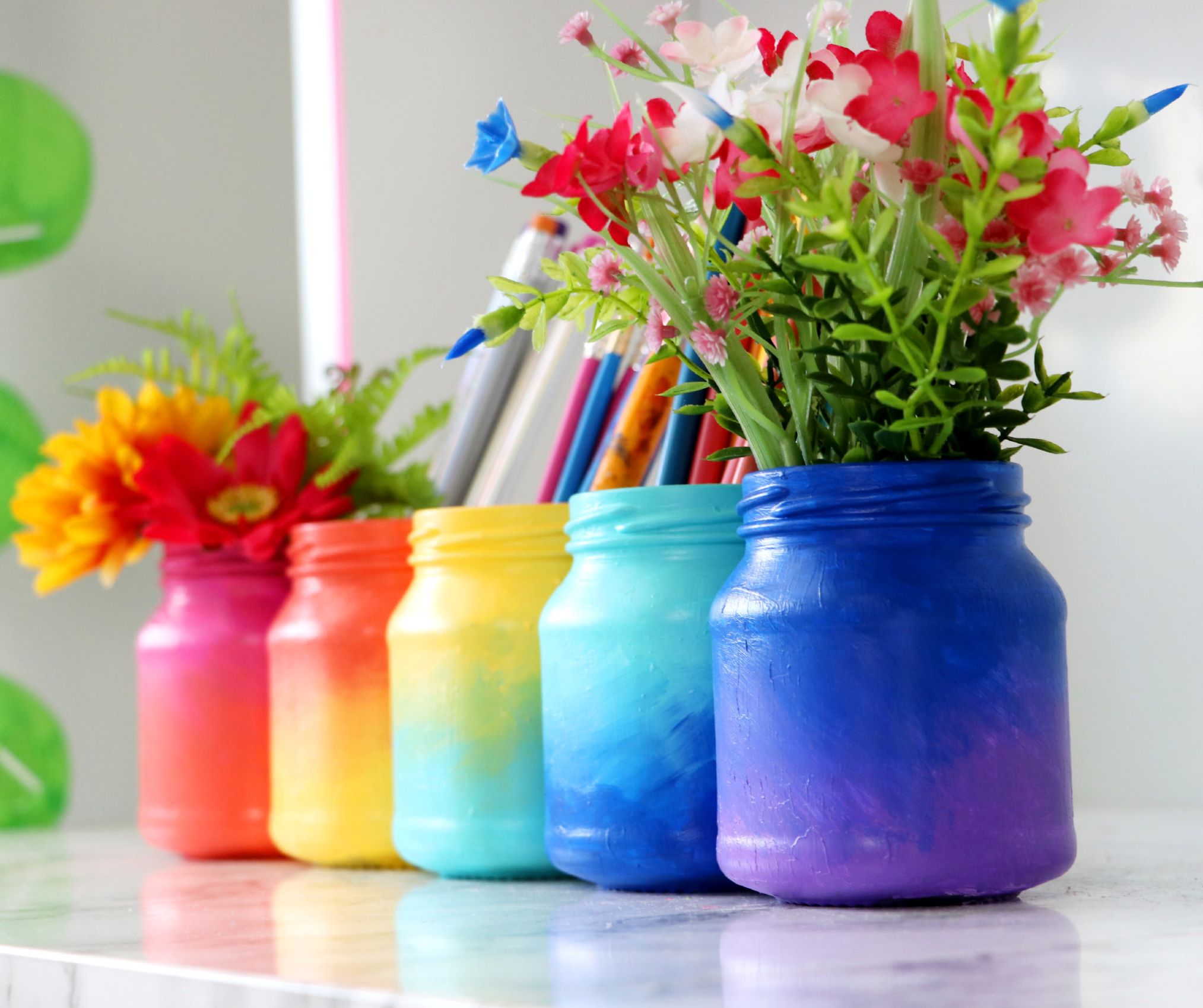 How To Decorate Glass Jars