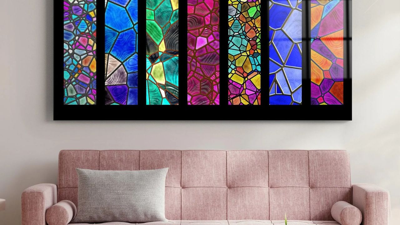 How To Display Stained Glass On Wall