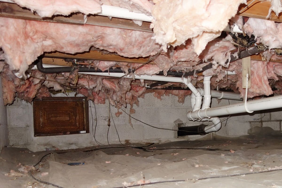 How To Fix Falling Insulation In A Crawl Space
