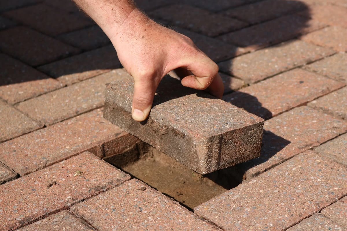 How To Fix Loose Brick Walkway