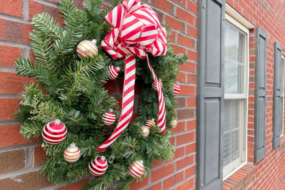 How To Hang A Wreath On Brick
