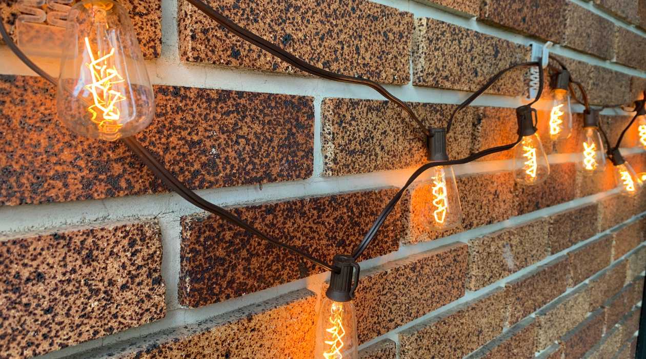How To Hang Lights On A Brick Wall